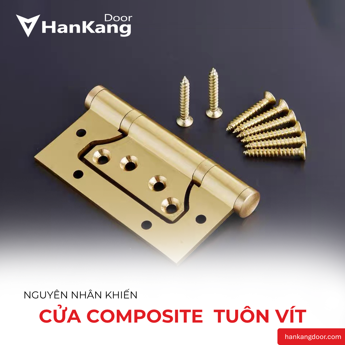NGUYÊN NHÂN CỬA COMPOSITE BỊ TUÔN VÍT & KHĂC PHỤC