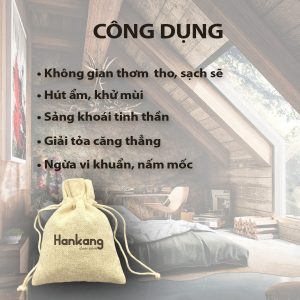 TÚI THƠM HANKANG HẠT CÀ PHÊ RANG ĐẬM - SIZE VỪA