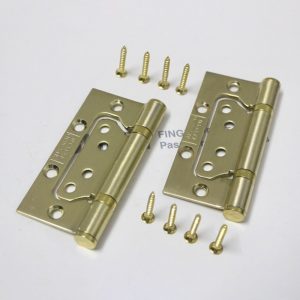 Bản lề âm dương inox sơn tĩnh điện vàng bóng chính hãng cho cửa gỗ và composite – chống gỉ, vận hành êm ái