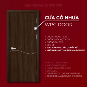 cửa gỗ nhựa composite hankang lx17.