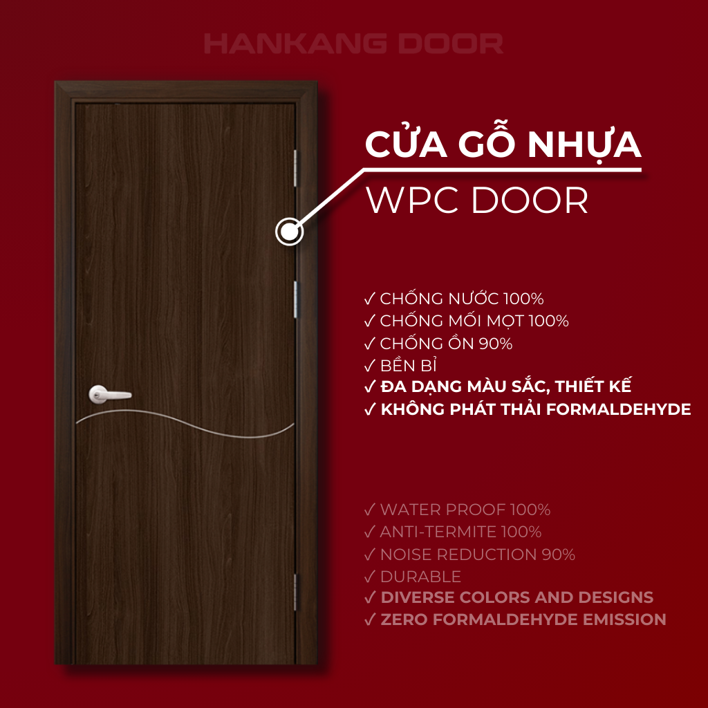 cửa gỗ nhựa composite hankang lx17.